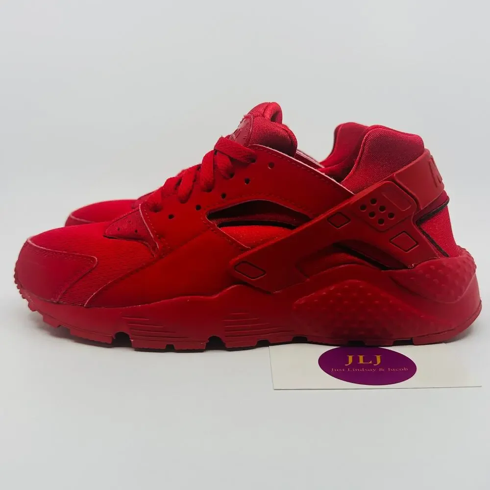 Nike Air Huarache 'Triple Red' GS Sneakers 654275-600 Size 6 Youth/ 7.5 Women's